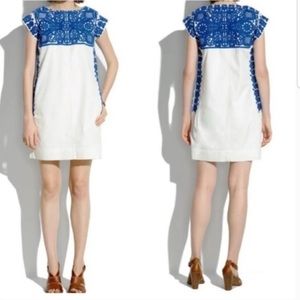 MADEWELL Casita Dress - mexican inspired embroidery embroidered shift dress